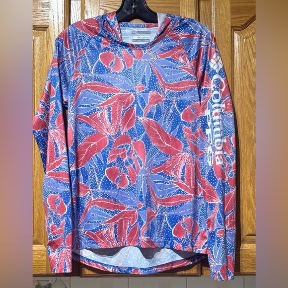 Columbia PFG Omni-Shade Super Tidel Hoodie Women's Medium UPF 50 - Picture 1 of 9